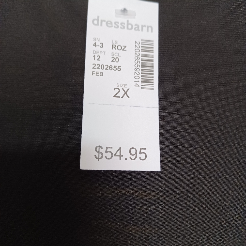 NWT roz&Ali beautiful dress black and leopard 🐆 colors - Picture 2 of 4